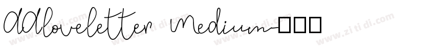 AAloveletter Medium字体转换